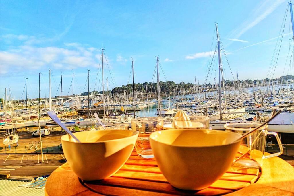 Les Balcons De La Trinite - Vue Sur Mer Et Le Port Exterior foto